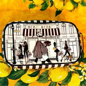 NWOT Iconic Henri Bendel Iconic Jewelry Zippered Soft Case
